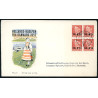 1953. Kong Frederik,Hollandshjælpen AFA nr. 344 på  FDC med enkeltmærke, 4-blok