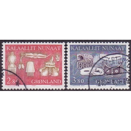 1987. 2,80 og 3,80 Kr. Etnografi,  AFA nr. 174-5 postfrisk