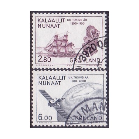 1985. 2,80-6,00 Kr. 1000-års serien V. AFA nr. 157-8 postfrisk