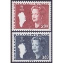 1985. 2,80-3,80 Kr. Suppleringsværdier, (Cz. Salnia) AFA nr. 155-56 postfrisk