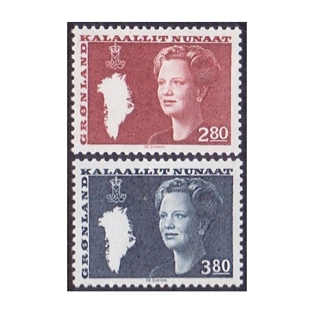 1985. 2,80-3,80 Kr. Suppleringsværdier, (Cz. Salnia) AFA nr. 155-56 postfrisk