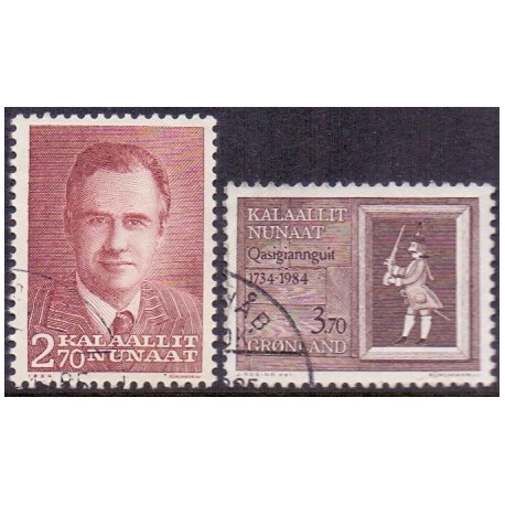 1984. Prins Henrik og Christianshåb 250 år, AFA nr. 151-52 postfrisk