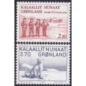1983-84. Hernnhutstationen samt Karale Andreasen AFA nr. 146-47 postfrisk