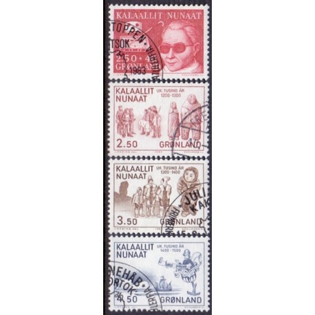 1983. Handicaparbejde samt 1000-års serien III AFA nr. 142-45 postfrisk