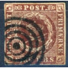 1851 4 Rbs. Thiele, rødbrun, (ikke pladet)