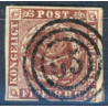1851 4 Rbs. Thiele, rødbrun, (ikke pladet)