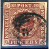 1851 4 Rbs. Thiele, rødbrun, (ikke pladet)