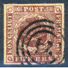 1851 4 Rbs. Thiele, rødbrun, (ikke pladet)