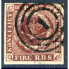 1851 4 Rbs. Thiele, rødbrun, (ikke pladet)