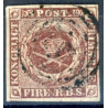 1851 4 Rbs. Thiele, rødbrun, (ikke pladet)