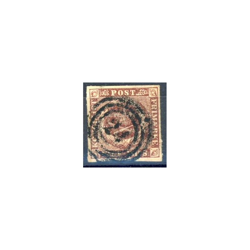 1851 4 Rbs. Thiele, rødbrun, (ikke pladet)