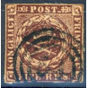 1851 4 Rbs.Thiele IIa sortbrun. (ikke pladet)