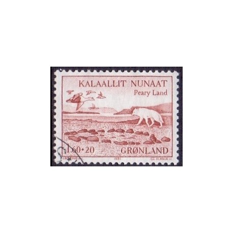 1981. 1,60 +20 Øre. Perry Land Ekspeditionen (Cz. Slania) AFA nr. 130 postfrisk