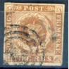 1851. 4 Rbs. Thiele IIIc, gråbrun, (ikke pladet)