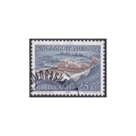 1981. 25 Kr. Torsk AFA nr. 129 postfrisk