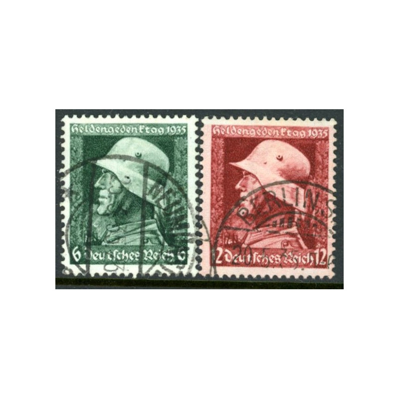 Rige. 1935. Heltemindedagen. AFA nr. 564-65 **  stemplet (o)