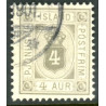 Island Tjenstemærker 4 Aur. tk. 12 3/4. AFA nr. 4B **  stemplet st.