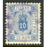 Island Tjenstemærker 10 Aur. tk. 12 3/4. AFA nr. 5B **  stemplet st.
