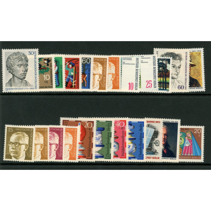 Berlin. 1972. Komplet årgang. AFA nr. 414-436 **   (o)