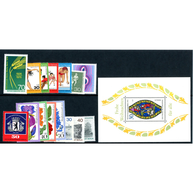 Berlin. 1976. Komplet årgang. AFA nr. 514-529 **   (o)