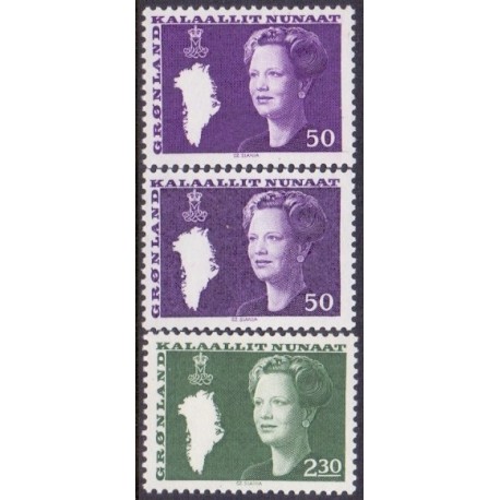 1981. 50-230 Øre. Suppleringsværdier (Cz. Slania) AFA nr. 126, 126a, 127 postfrisk