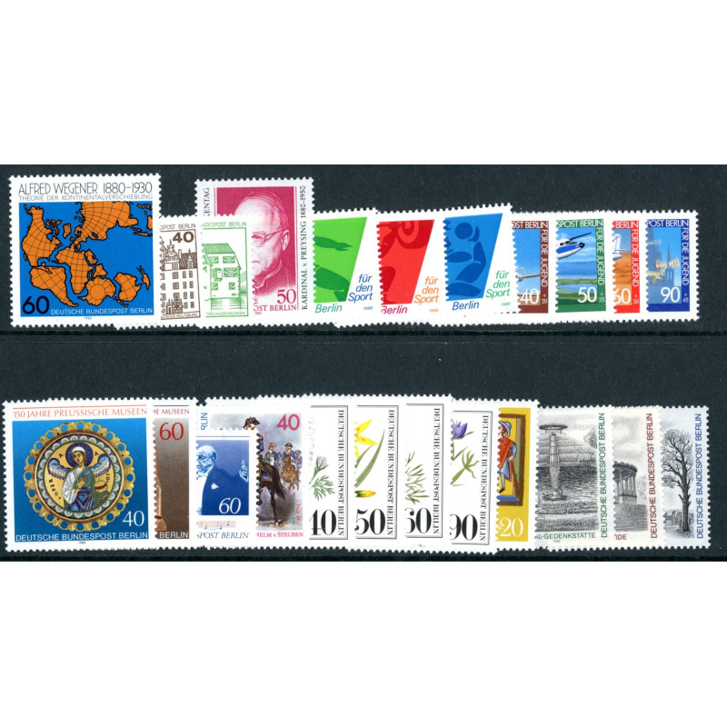 Berlin. 1980. Komplet årgang. AFA nr. 612-634 **             (o)