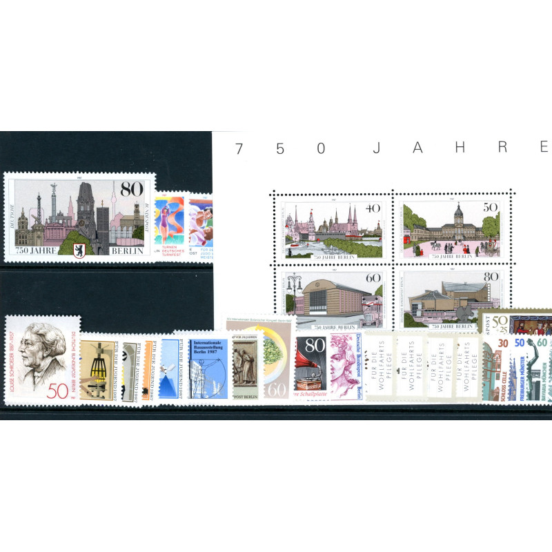 Berlin. 1987. Komplet årgang. AFA nr. 770-795 **         (o)