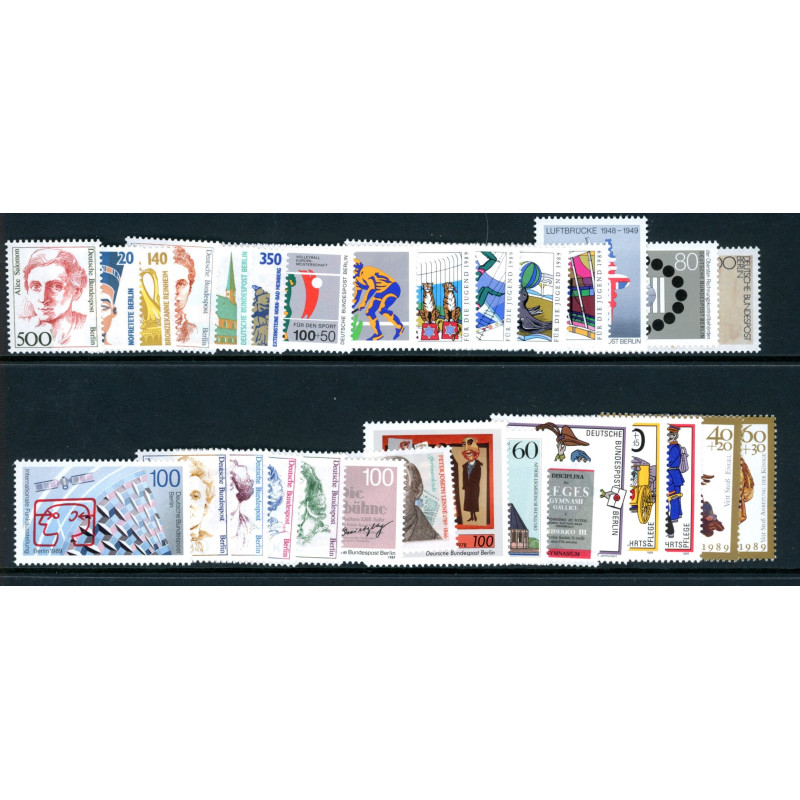 Berlin. 1989. Komplet årgang. AFA nr. 828-57 **         (o)