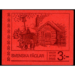 Sverige. 1970. Svenske fugle, i hæfte AFA nr. 698Cv-702Ch **     postfrisk stemplet FDC st,