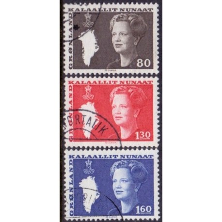 1980. 80-160 Øre. Ny Brugsudgave (Cz. Slania) AFA nr. 120-22 postfrisk