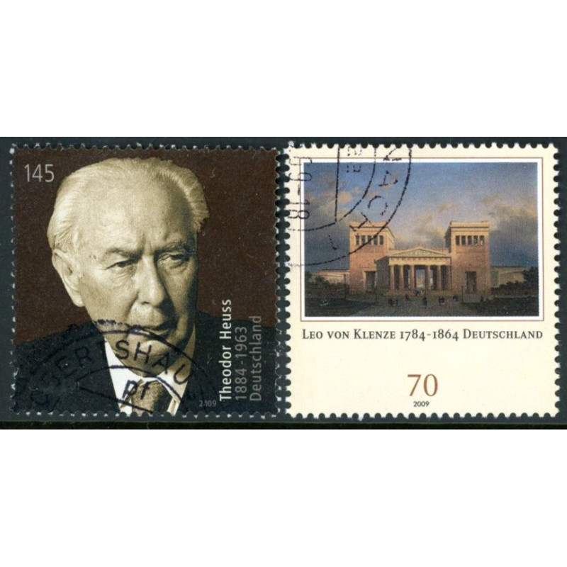 Tyskland. 2009. Heuss og Von Klenzes AFA nr. 3599-3600 **                         (o)