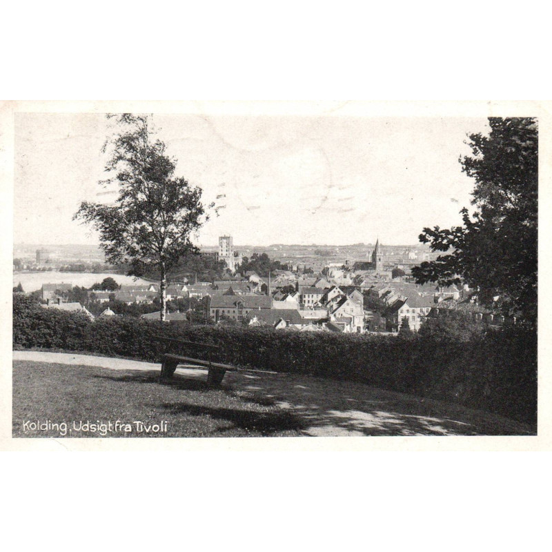 Kolding. Udsigt fra Tovoli, brugt