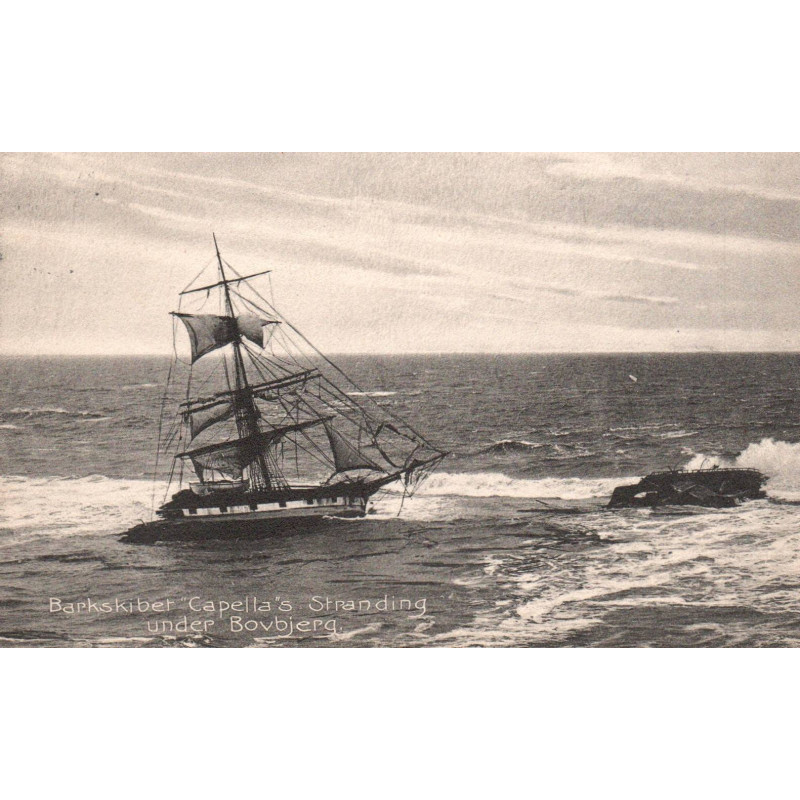Barkskibet Capella's stranding under Bovbjerg, brugt