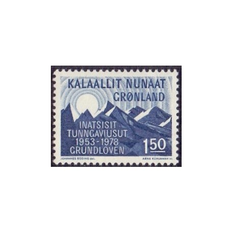 1978. 1,50 Kr. Grundloven 25 år AFA nr. 109 postfrisk