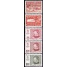 1977-8. Brønlund, Undersøgelser i Grønland samt brugsudgave (Cz. Slania) AFA nr. 104-108 postfrisk
