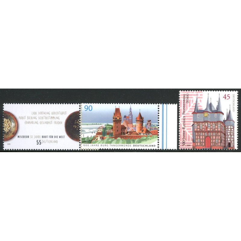 Tyskland. 2009. Hjælpeorganisationer, Tangermünde og Frankenberg. AFA nr. 3596-98 ** (o)