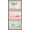 1976-77. Postbefordring gennem tiderne (Cz. Slania) AFA nr. 98-100 postfrisk
