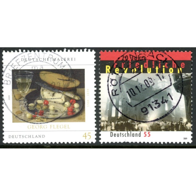 Tyskland. 2009. Malerier og revolution. AFA nr. 3640-41 **            (o)