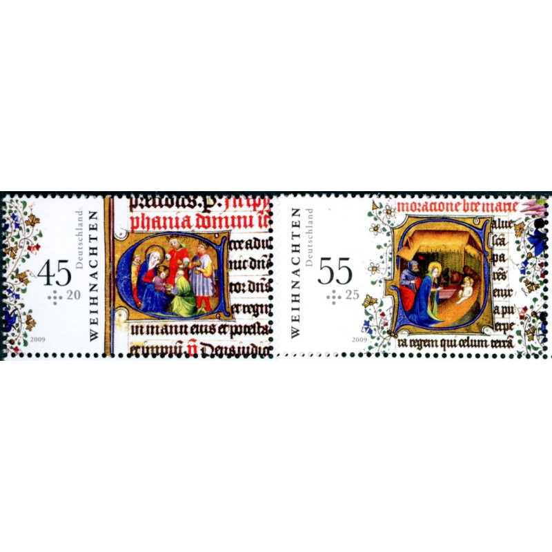 Tyskland. 2009. Julefrimærker. AFA nr. 3642-43 **           (o)