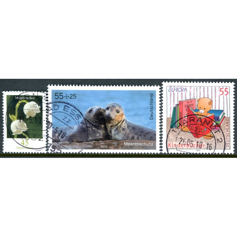 Tyskland. 2010. Blomster, Naturbeskyttelse, og Europamærke. AFA nr. 3669-71 **                                      (o)