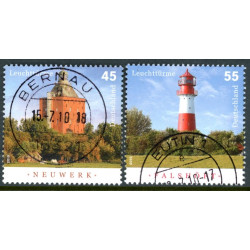 Tyskland. 2010. Fyrtårne. AFA nr. 3674-75 **                                     (o)