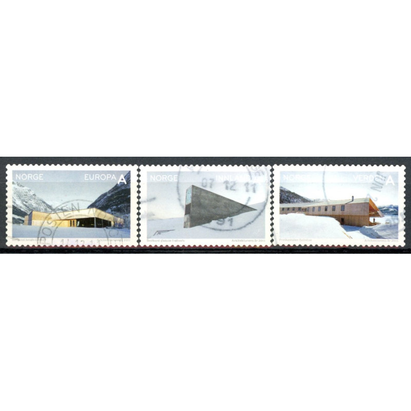 Norge. 2011. Turistfrimærker. AFA nr 1749E-51E **  stemplet postfrisk FDC