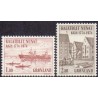 1974. 1 og 2 kr. Grønland Handel 200 år (Cz. Slania)AFA nr. 88-9 postfrisk