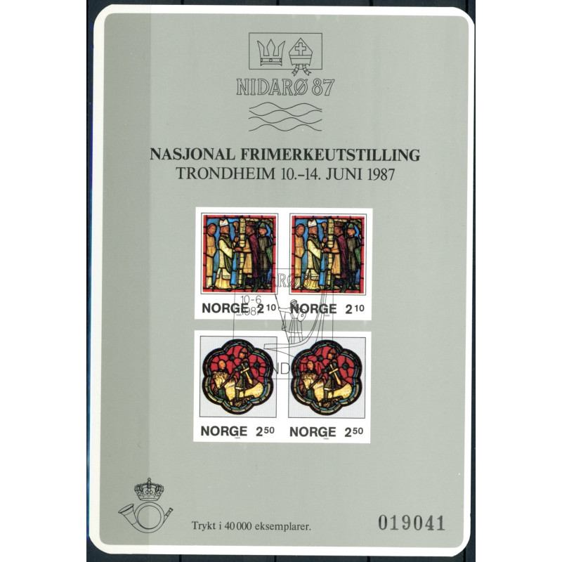 1987. NORGE. MINDEBLOKK. NIDARØ 87.