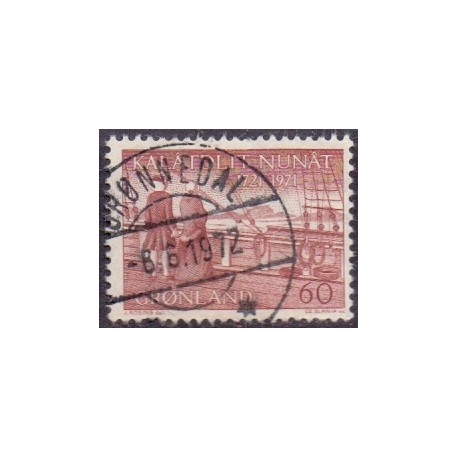 1971. 60 Øre. Hans Egedes ankomst (Cz. Slania) AFA. nr. 77 postfrisk