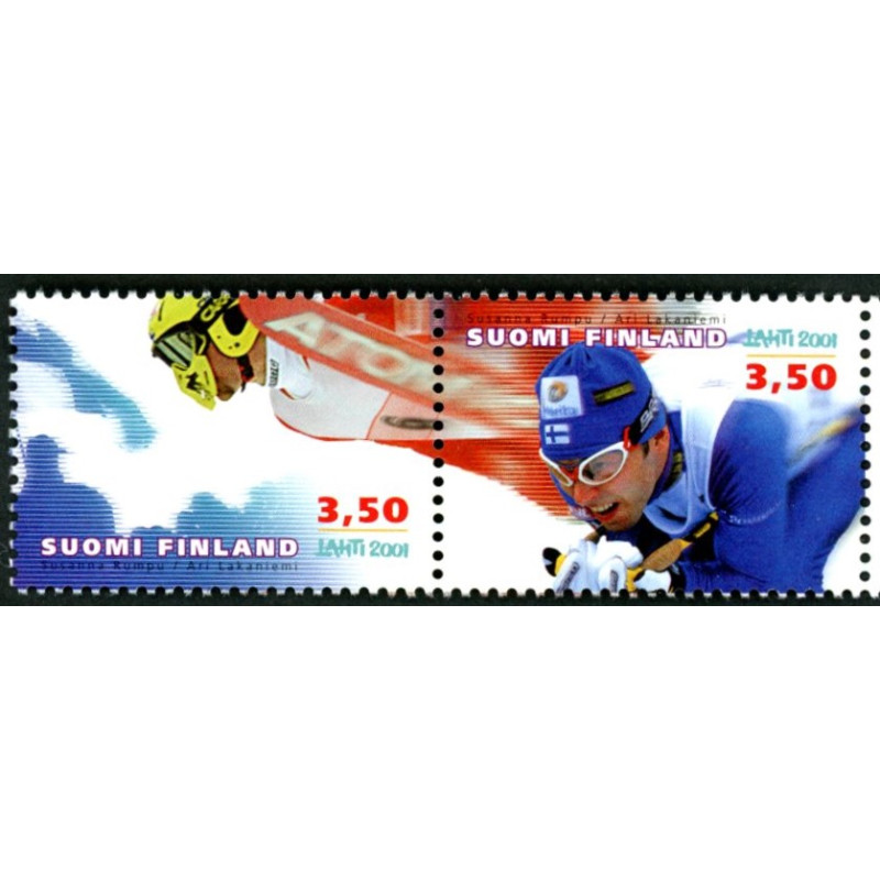 Finland. 2001. Nordisk ski-verdensmesterskab. AFA nr. 1541-42 **      , postfrisk stemplet