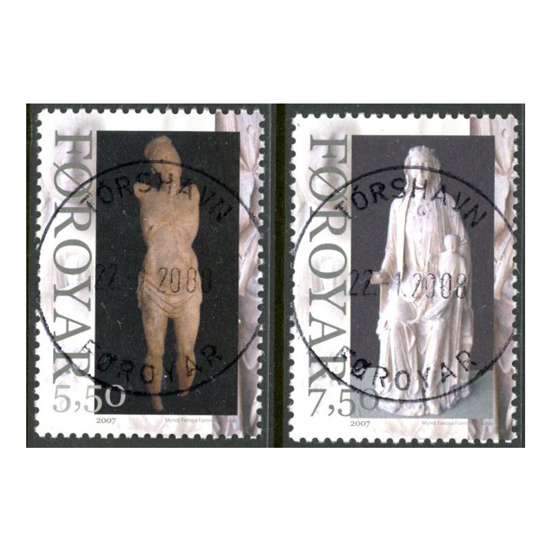 Færøerne. 2007. Maria & Kristus AFA nr. 616-17 LUXSUS-stemplet