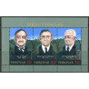 Færøerne 2007. 3x 5,50 Kr. Bibbeloversættere miniark. AFA nr. 601-03 postfrisk stemplet