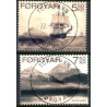 Færøerne 2007. 5,50-7,50 Kr. Gamle Litografier "La Recherche" AFA nr. 588-9 postfrisk stemplet