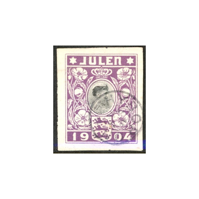 1904. Julemærke med Stj. II THYBORØN (Daka 1363)